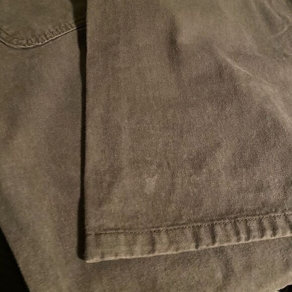 Vintage y2k Truck Jeans Olive Drab Low Rise Wide Leg Flare Jeans Size 11/12 - Picture 5 of 6